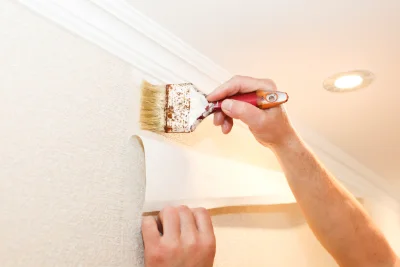 Pose de papier peint à Bois-Anzeray — revêtements muraux et toiles de verre